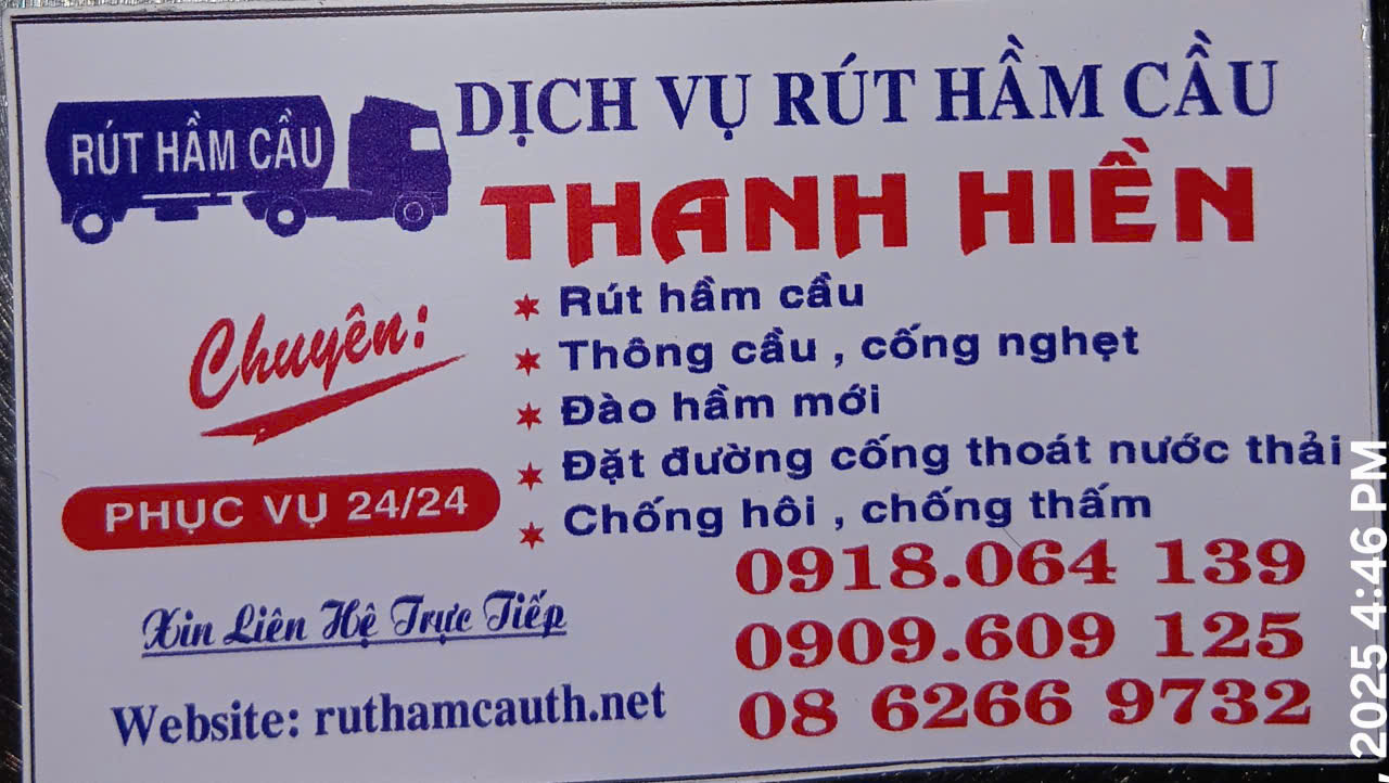 Rút hầm cầu tphcm tại Tuấn Thanh